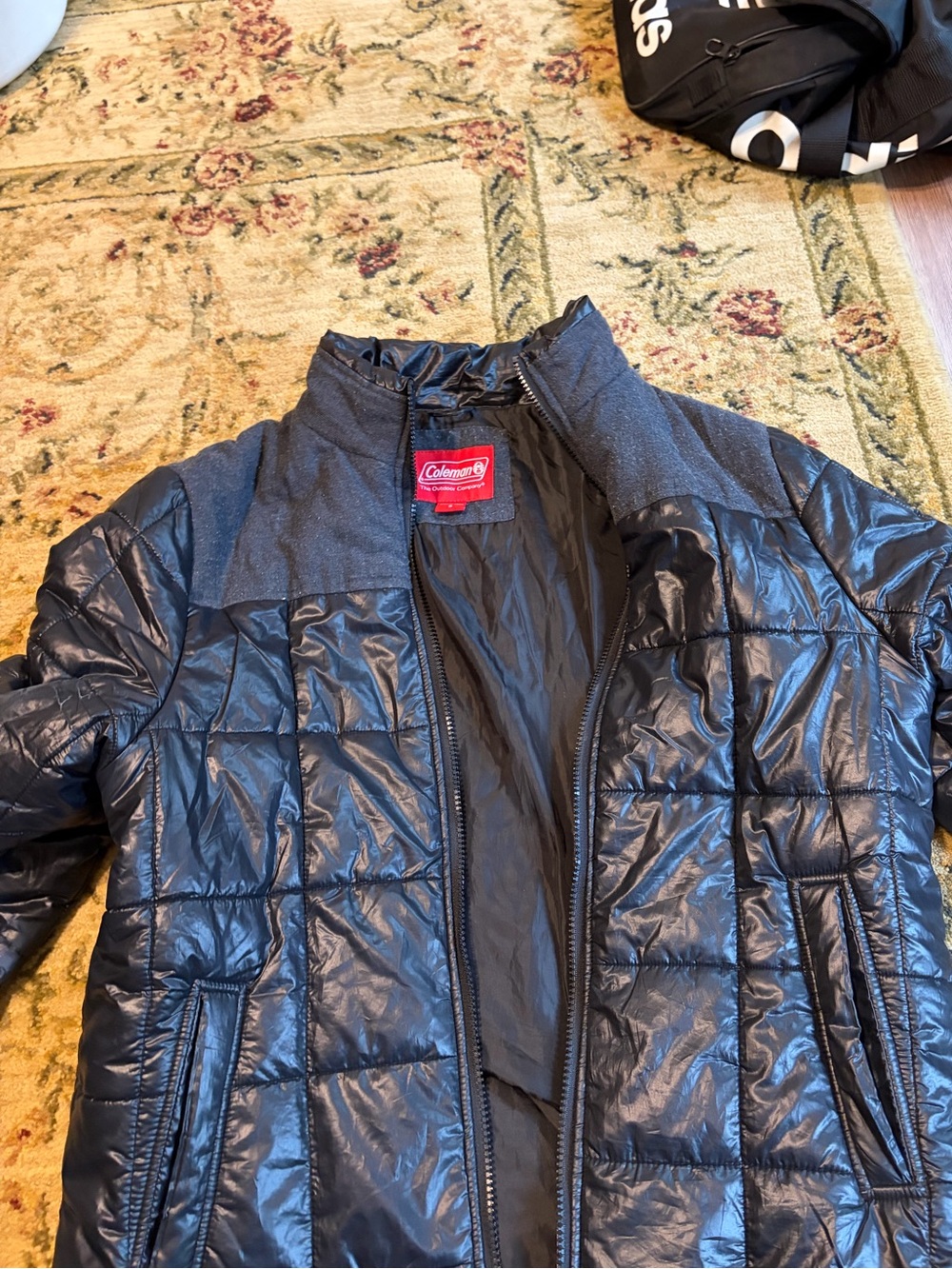 Coleman Black Men's Jacket with White Brand Tag
